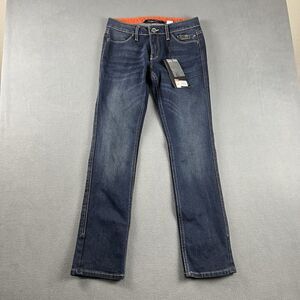 Harley Davidson Jeans Womens 29X32 Blue Armalith FXRG Mid Rise Motocycle Pants